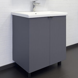 Изображение товара Тумба с раковиной Comfortу Лима, 70 см, антрацит, 00-00013686 (00-00013686CF)