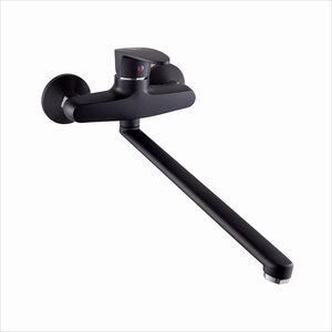 Изображение товара Пластиковый смеситель PLStart для кухонной мойки, цвет черный, PL4605-7