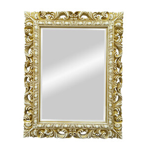 Изображение товара Зеркало Континент Верди 75 см с фацетом, подвесное, слоновая кость, Россия