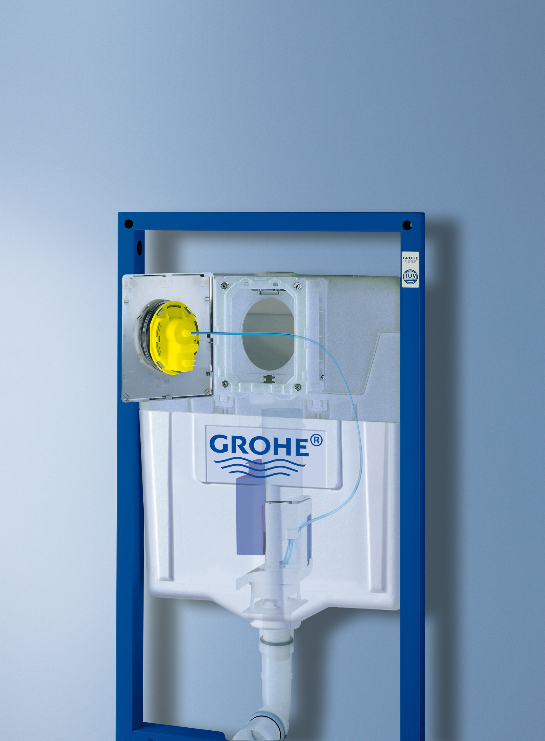 Изображение товара Подвесной унитаз Grohe Rapid SL 38525001: инсталляция с пневматическим смывом и регулировкой высоты Изображение товара Подвесной унитаз Grohe Rapid SL 38525001: инсталляция с пневматическим смывом и регулировкой высоты