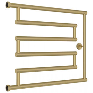 Изображение товара Полотенцесушитель водяной Сунержа High-Tech L+, высота 50 см, ширина 65 см, боковое подключение 50 см, цвет матовая шампань, 022-4052-5065