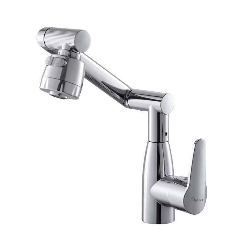 Изображение товара Пластиковый смеситель PLStart для кухонной мойки хром