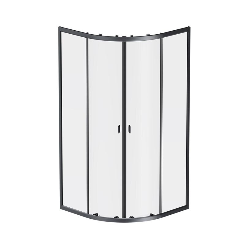 Изображение товара Душевой уголок Am.Pm X-Joy Twin Slide, 90 x 90 x 180 см, профиль черный матовый, стекло прозрачное, без поддона, W88G-205-090BT64