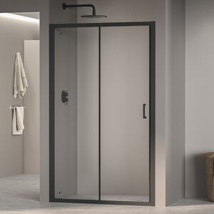 Изображение товара Душевая дверь в нишу RGW Passage PA-14B 41081410-14, 100 см, стекло прозрачное, профиль черный