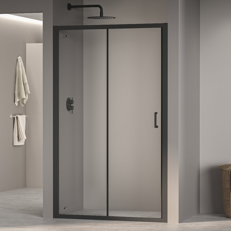 Изображение товара Душевая дверь в нишу RGW Passage PA-14B 41081413-14, 130 см, стекло прозрачное, профиль черный