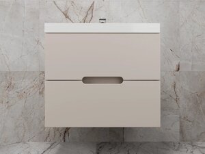 Изображение товара Тумба под раковину Style Line Матис 70 ЛС-00002309, 70 см подвесная, крем