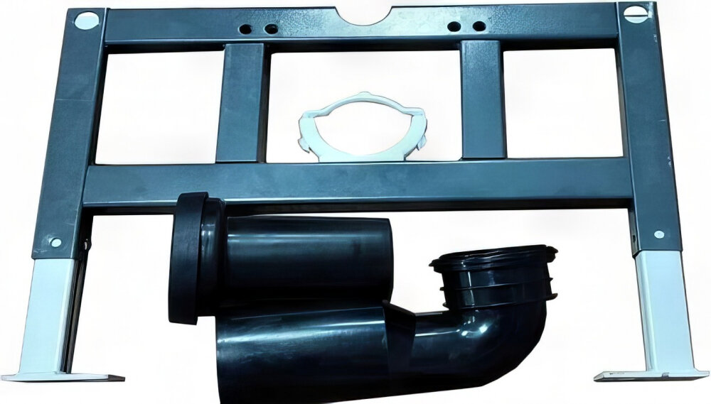 Изображение товара Инсталляция SantiLine SL-06 для подвесного импульсного унитаза черная