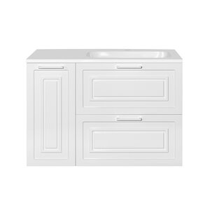 Изображение товара Тумба с раковиной Style Line Альба 90 см белая напольная с корзиной