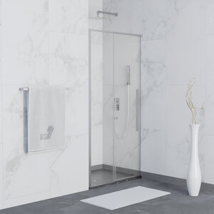Изображение товара Душевая дверь в нишу RGW Stilvoll SV-12 32321213-11, 130 см, стекло прозрачное, профиль хром