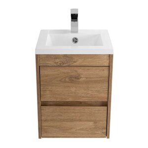 Изображение товара Тумба под раковину Art&Max Family, 40 x 35 x 50 см подвесная, коричневый (Harbor Golden), Family-M-400-2C-SO-HG