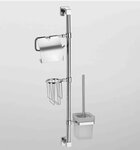Стойка для аксессуаров Rain Bowl Cube 2757 настенная, хром - фото 1