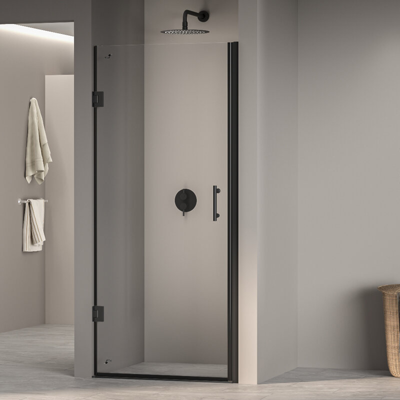 Изображение товара Душевая дверь RGW Passage PA-06B 60 см в нишу, черный профиль, прозрачное стекло