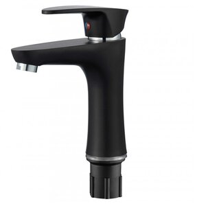 Изображение товара Смеситель PLStart для раковины, ABS пластик, цвет чёрный, PL1005-7