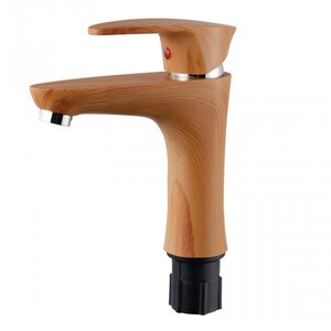 Изображение товара Пластиковый смеситель PLStart для раковины, цвет коричневый, PL1005-15