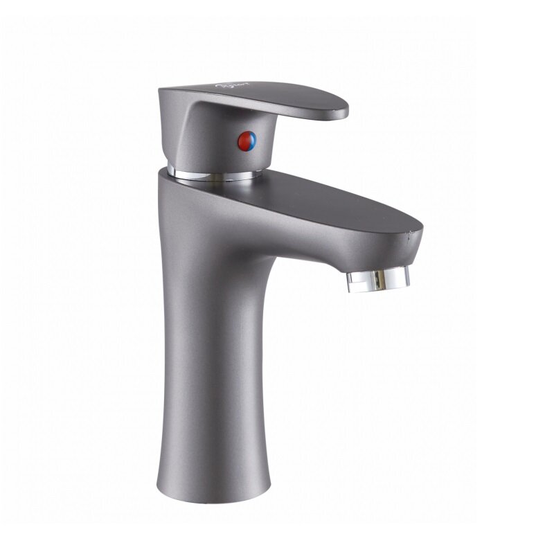 Изображение товара Пластиковый смеситель PLStart для раковины ABS графит однорычажный