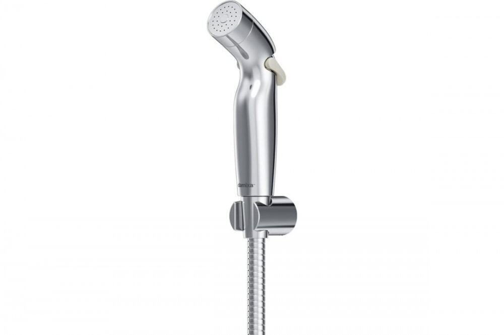 Изображение товара Гигиенический душ с держателем и шлангом Damixa Shower program 760550200, цвет хром Изображение товара Гигиенический душ с держателем и шлангом Damixa Shower program 760550200, цвет хром
