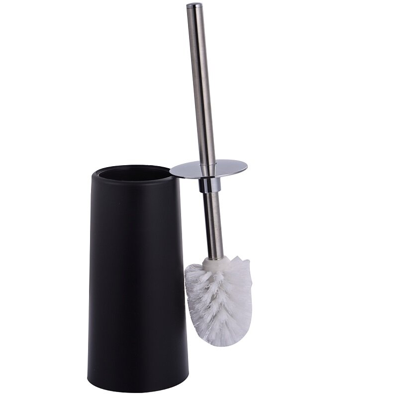 Изображение товара Ершик для туалета PLStart, напольный, цвет черный/хром, PL901-7