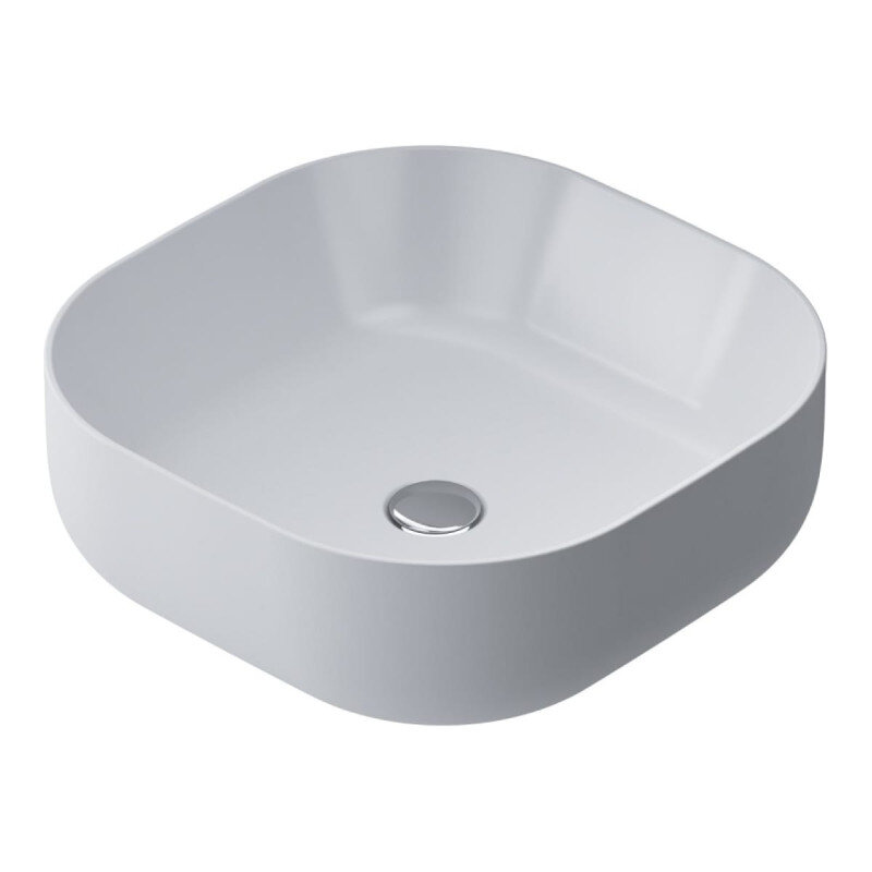 Изображение товара Раковина Am.Pm Func M8FWCC30430WG, 43 см, квадратная, белая, фарфор