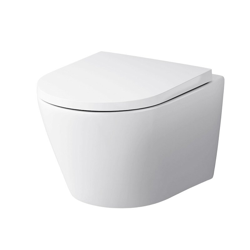 Изображение товара Подвесной безободковый унитаз AM.PM Sense C741701SC, с сиденьем микролифт, белый