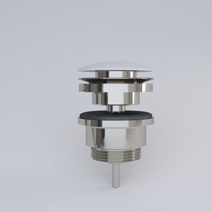 Изображение товара Донный клапан Plumberia Selection для раковины автоматический белый матовый