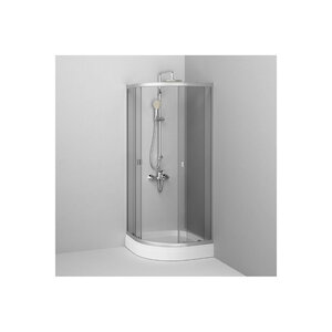 Изображение товара Душевой уголок Am.Pm X-Joy Twin Slide с поддоном, 80 x 80 см, стекло прозрачное, профиль хром матовый, W88E-205-080MT64