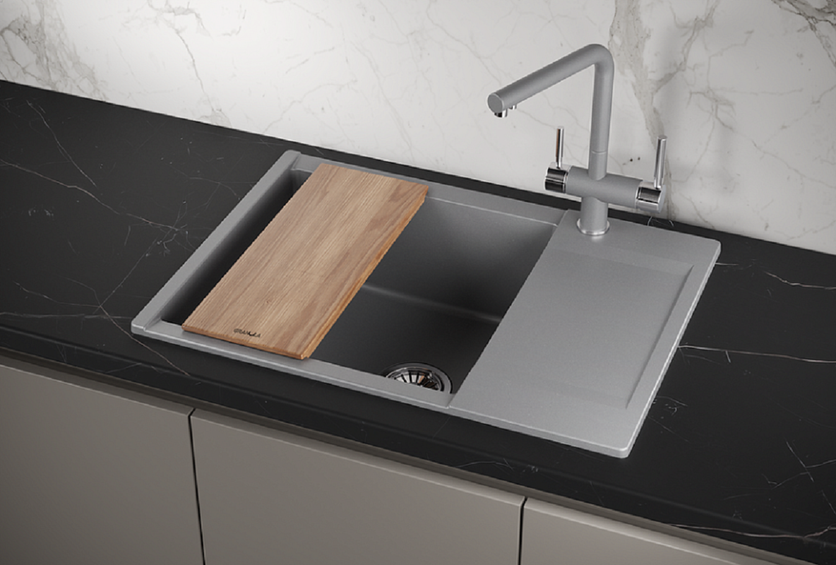 Изображение товара Кухонная мойка Granula Estetica ES-7003 из алюминиума