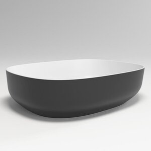 Изображение товара Раковина Plumberia Selection VELOMA OVAL BN из искусственного камня 48х38 см