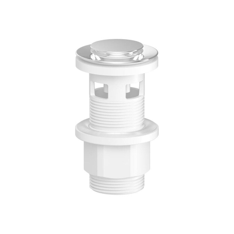 Изображение товара Донный клапан для раковины Am.Pm, F0700P00, клик-клак, с переливом, цвет хром