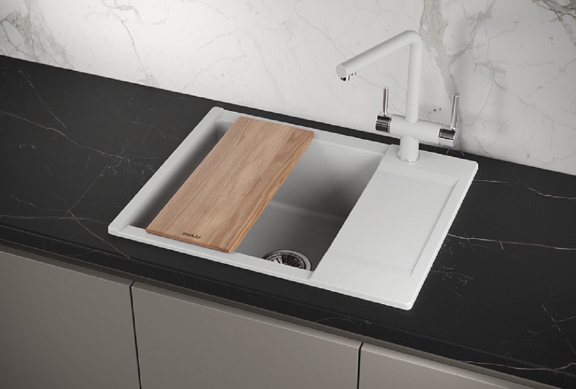 Изображение товара Кухонная мойка Granula Estetica ES-6202 арктик белая