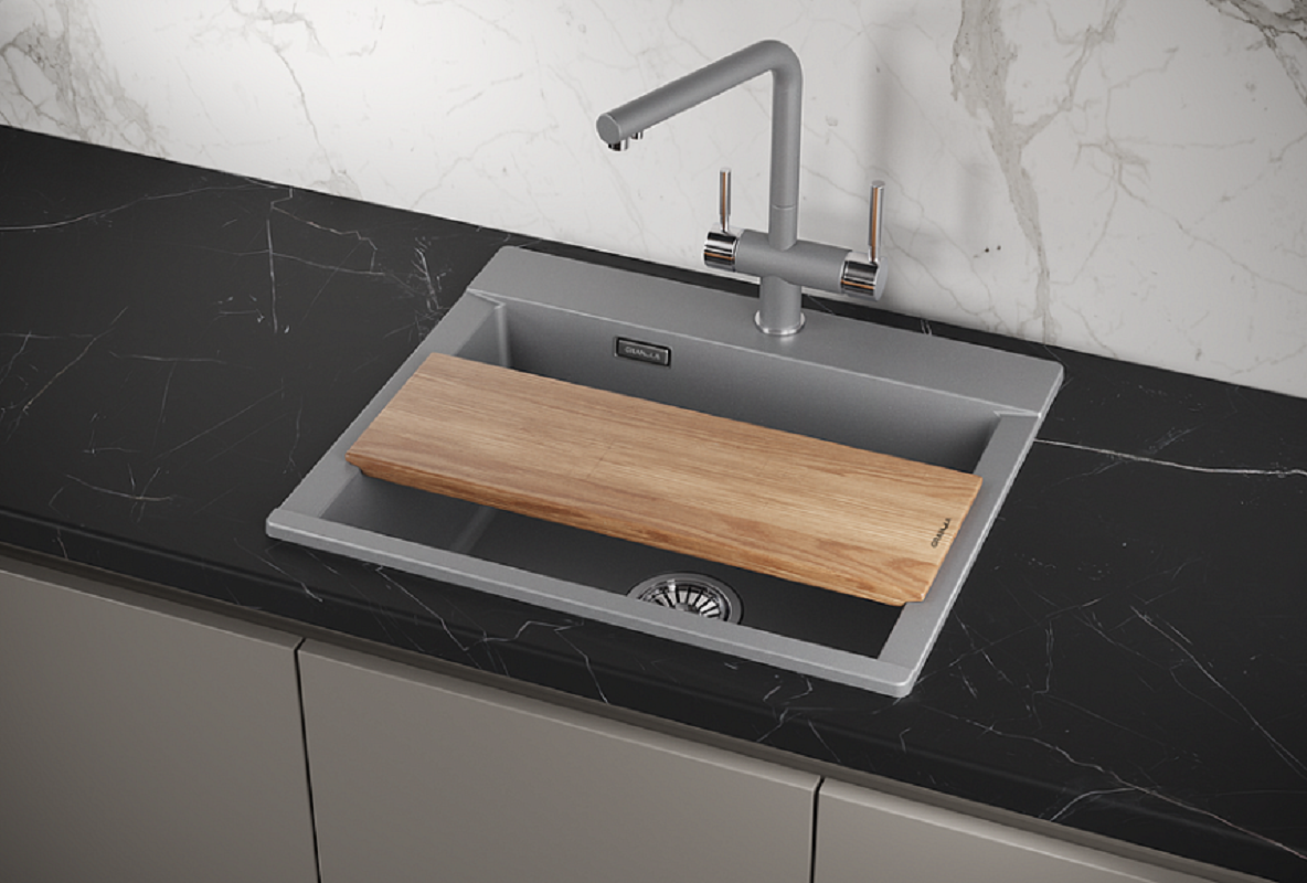 Изображение товара Кухонная мойка Granula Estetica ES-5804 5804, Алюминиум, алюминиум Изображение товара Кухонная мойка Granula Estetica ES-5804 5804, Алюминиум, алюминиум