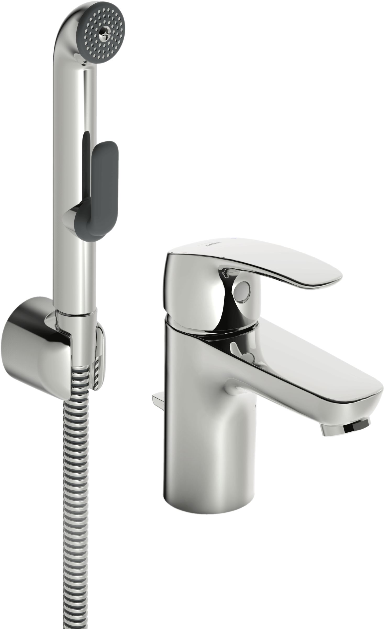 Изображение товара Смеситель Oras Safira 1008 для раковины с гигиеническим душем хром