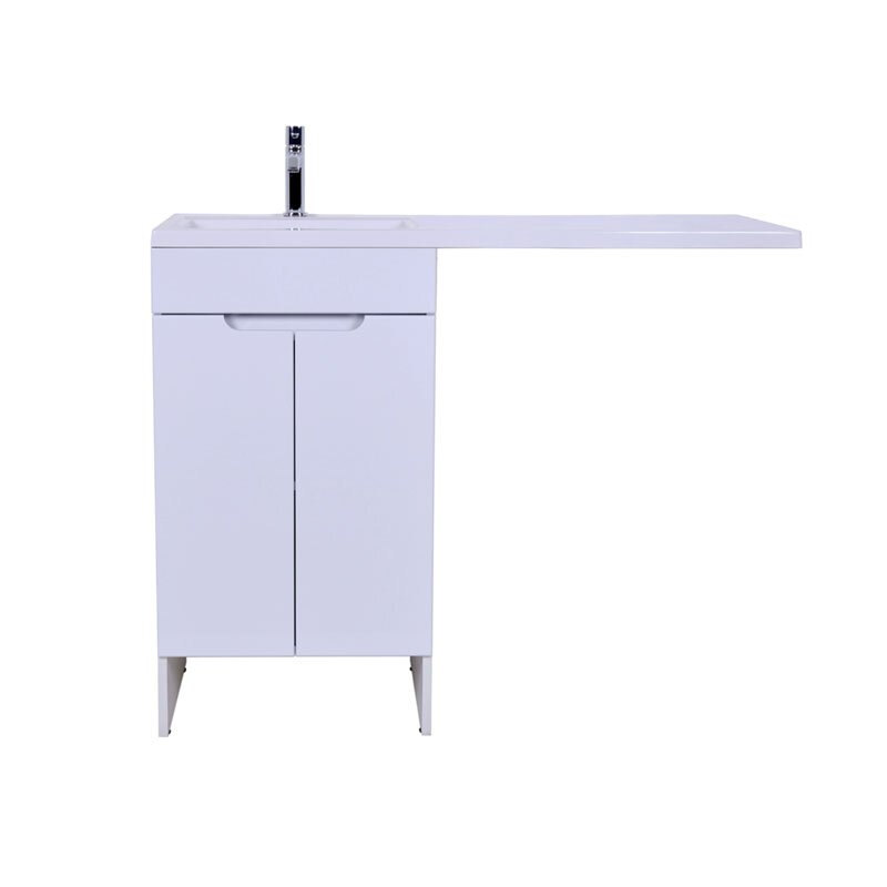 Изображение товара Тумба с раковиной Orange Kandy напольная 120x48см белая с искусственным мрамором