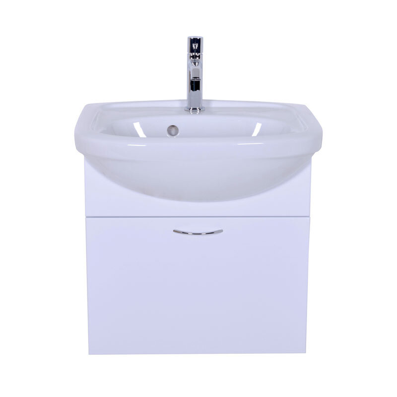 Изображение товара Тумба с раковиной Orange Лайт, подвесная, белая, LRA-45TUW+RA