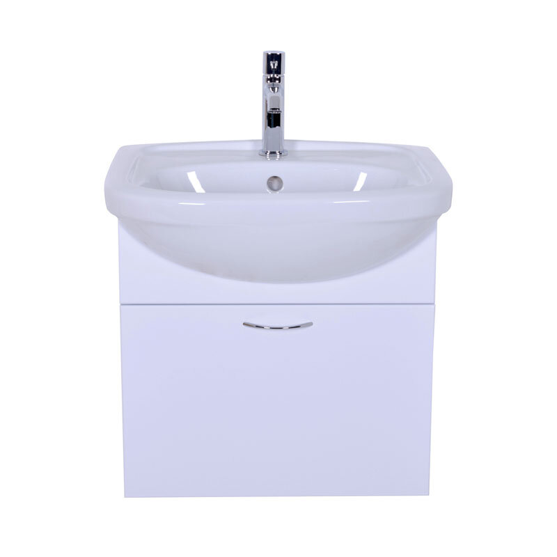 Изображение товара Тумба с раковиной Orange Лайт подвесная белая 52х41.5х52 см