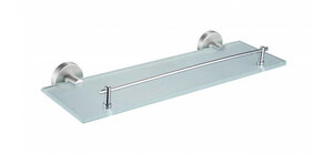 Изображение товара Полка стеклянная Rain Bowl Long 2253-3 с ограничителем, 40 см, хром