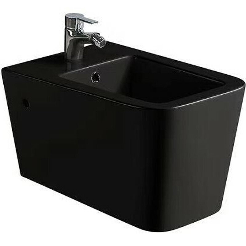 Изображение товара Подвесное биде SantiLine SL-5054MB черное матовое из фаянса Изображение товара Подвесное биде SantiLine SL-5054MB черное матовое из фаянса