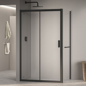 Изображение товара Душевой уголок RGW Passage PA-76-1-B (PA-016B + Z-060-2B) 350876188-14, 180 х 80 см, стекло прозрачное, профиль черный