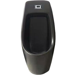 Изображение товара Писсуар настенный SantiLine, функция электронного смыва, цвет черный матовый, SL-6002MB