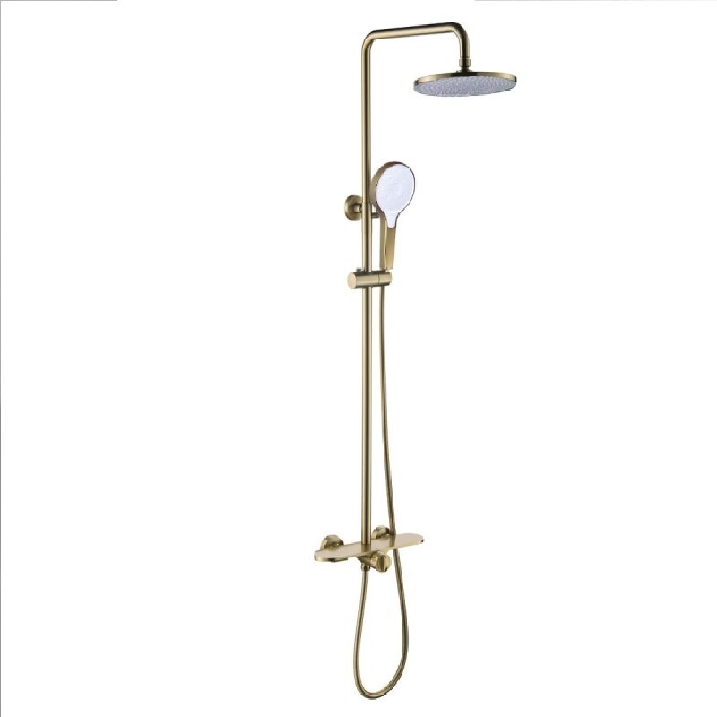 Изображение товара Душевая система Bronze De Luxe Icon, матовое золото, 80112CG