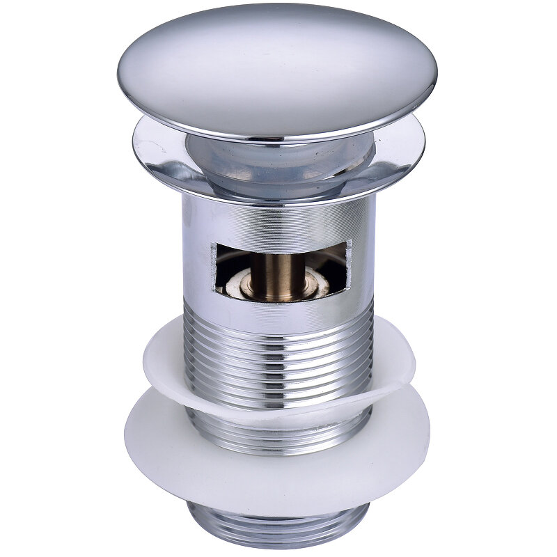 Изображение товара Донный клапан Aquatek с переливом и системой клик-клак хром AQ6001CR