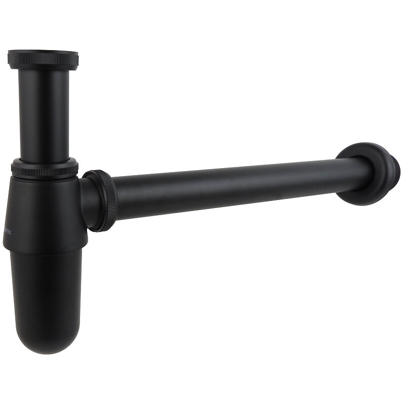 Изображение товара Сифон для раковины Aquatek AQ6011MB черный матовый высокопрочный монтаж