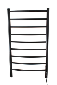 Изображение товара Полотенцесушитель электрический Domoterm Калипсо П9 EK R quick touch, ширина 50 см высота 95 см, диммер справа, с таймером, черный матовый, DMT Калипсо П9 500х950 EK R черный