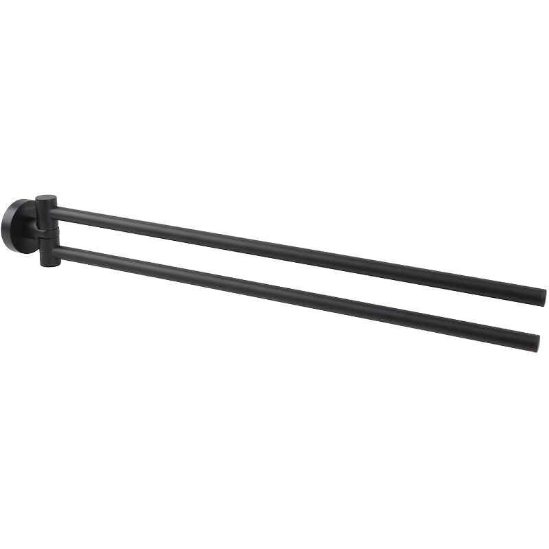 Изображение товара Поворотный полотенцедержатель Aquatek Вега AQ4013MB 44 см черный матовый