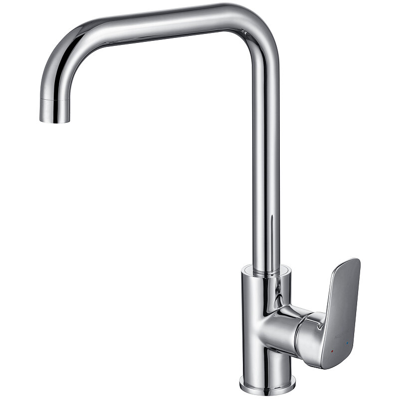 Изображение товара Смеситель для кухонной мойки Aquatek Вега AQ1081CR хром высокий поворотный однорычажный