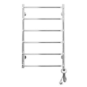 Изображение товара Полотенцесушитель электрический Domoterm Стефано П6, ширина 50 см высота 80, ТЭН справа/слева, с таймером, хром, Стефано П6 500x800 EL/Стефано П6 500x800 ER