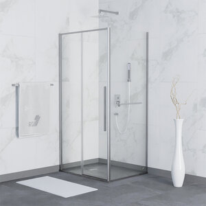 Изображение товара Душевой уголок RGW SV-42-1 (SV-12 + Z-060-2), 110 х 100 см, стекло прозрачное, профиль хром, 323242110-011