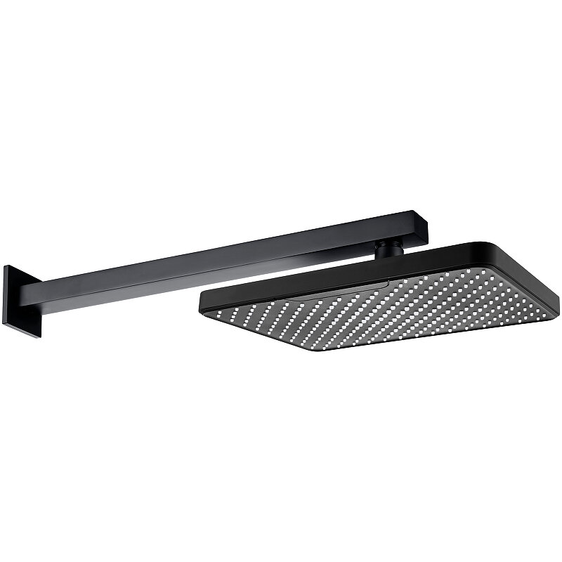 Изображение товара Верхний душ Aquatek AQ2081MB с регулируемым наклоном и черным матовым цветом