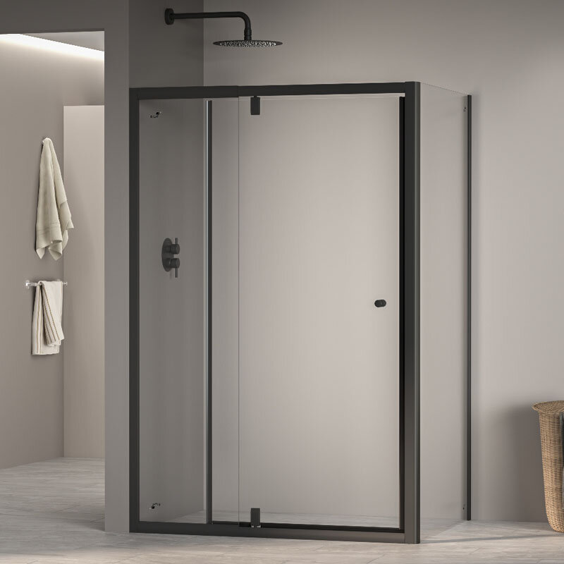 Изображение товара Душевой уголок RGW Passage PA-44B 70x80 см с прозрачным стеклом и черным профилем