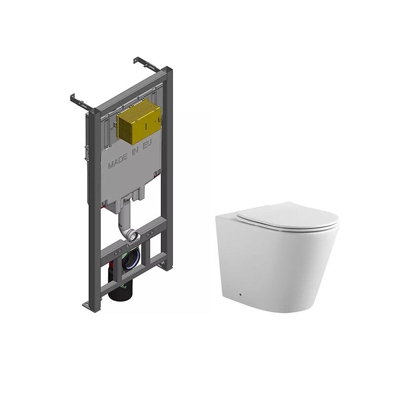 Изображение товара Инсталляция для унитаза Jacob Delafon с безободковым унитазом Aquatek Вега E29025-NF