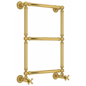 Изображение товара Полотенцесушитель водяной Сунержа Ренессанс 1304, высота 66 см, ширина 40 см, нижнее подключение, цвет золото, 03-0280-6640